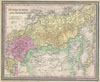 1853 Mitchell Map of Russia in Asia and Tartary