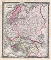 1858 Colton Map of Russia and Eastern Europe