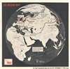 1945 Life Magazine Map of the Eastern Hemisphere w/ Russian Naval Battles