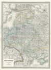 1860 Dufour Map of European Russia