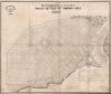1872 Coffyn Manuscript Masterplan of Saigon - First Map of Saigon