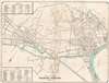 1938 Portail Map of Saigon, Vietnam (French Indochina / Ho Chi Min City)