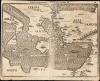1581 / 1608 Bünting Woodcut Map of the Travels of Saint Paul