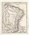 1749 Vaugondy Map of Brazil