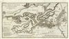 1785 Bocage Map or Plan of the Battle of Salamis, Ancient Greece