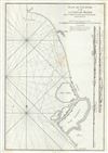 1775 Mannevillette  Nautical Chart or Map of Selangor (Kuala Lumpur area) , Malaysia