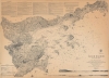 1869 U.S. Coast Survey Nautical Chart or Map of Salem Harbor, Massachusetts