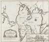 1767 Isaak Tirion Map of Salvador and All Saints Bay, Brazil