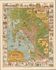 1928 Jo Mora Pictorial Map of San Diego, California