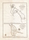 1825 Mexican Map of San Diego, California and San Blas, Mexico (by Guadalupe Victoria)
