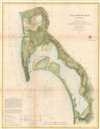 1857 U.S. Coast Survey Map of San Diego Bay, California