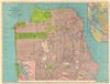 1927 Rand McNally Map or City Plan of San Francisco, California