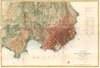 1859 U.S. Coast Survey Chart or Map of San Francisco, California