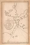 1798 La Perouse Map of San Francisco Bay, California - Earliest Map!