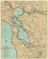 1929 Rand McNally Map of the San Francisco Bay Area