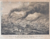 1851 Justh Quirot Letter Sheet View of the San Francisco Fire of June 1851