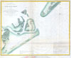 1853 U.S.C.S. Coast Chart or Map of San Luis Pass, Texas