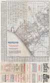 1924 Clason City Map or Plan of Santa Monica and Beverly Hills, California