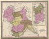 1849 Mitchell Map of Italy: Kingdom of Sardinia and Piedmont