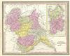 1854 Mitchell Map of Italy: Kingdom of Sardinia and Piedmont