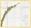 1874 U.S. Coast Survey Map or Chart of the Georgia and Carolina Coast ( Charleston and Savannah)