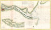 1855 U.S. Coast Survey Chart or Map of the Savanna River, Georgia