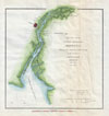 1853 U.S. Coast Survey Map of Savannah Georgia and the Savannah River