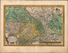 1595 Ortelius Map of Central-Eastern Germany (Saxony, Thuringia, Brandenburg)