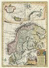 1747 Bowen Map of Scandinavia (Norway, Sweden, Finland and Denmark)