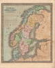 1849 Greenleaf Map of Scandinavia