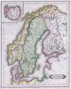1840 Lizars Map of Scandinavia ( Norway, Sweden, Finland, Denmark, Iceland )