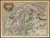 1595 / 1609 Mercator Map of Scandinavia: First French Atlas Edition