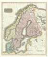 1814 Thomson Map of Scandinavia (Denmark, Norway, Sweden)