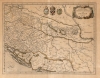 1636 Mercator/ Hondius Map of the Balkans: Croatia, Bosnia, Dalmatia, Sclavonia