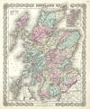1855 Colton Map of Scotland