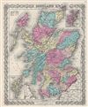 1856 Colton Map of Scotland