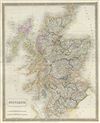1835 Hall Map of Scotland