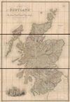 1846 Lewis Case or Pocket Map of Scotland (3 sections)
