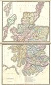 1860 Philip Map of Scotland (2 parts)