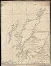1844 Steel and Norie Blueback Chart or Map of the Coast of Scotland