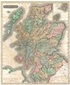1815 Thomson Map of Scotland with the Shteland and Orkney Islands