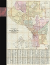 1896 Anderson Large Map of Seattle, Washington