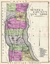 1912 Century Map of Seneca County, New York
