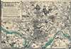1958 'Lefty' Burgess Pictorial Map of Seoul, Korea