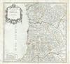 1751 Vaugondy Map of Northern Portugal