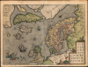1570 / 1602 Ortelius Map of the North Atlantic / Arctic: Scandinavia, Britain, Greenland