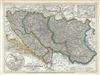 1852 Meyer Map of the Balkans (Croatia, Serbia, Montenegro, Bosnia, Herzegovina)