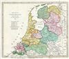 1793 Wilkinson Map of Holland or the Netherlands (United Provinces)