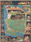 1927 Jo Mora Map of Monterey Peninsula - Seventeen Mile Drive!