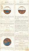 1720 Set of 3 Consecutive Italian Navigation Manuscript Pages